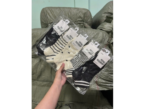 VỚ PR SỌC ĐEN 012 - LỐC 10 ĐÔI